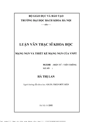 Mạng ngn và thiết kế mạng ngn ủa vnpt