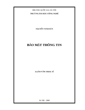 Luận văn bảo mật thông tin