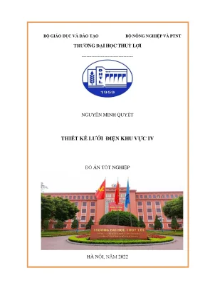 Đồ án tốt nghiệp thiết kế lưới điện khu vực iv