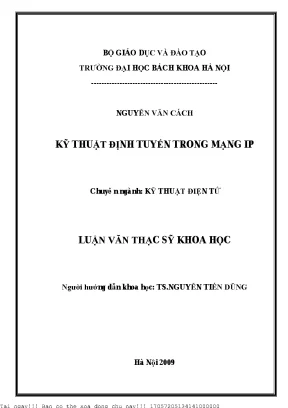 Kỹ thuật định tuyến trong mạng ip