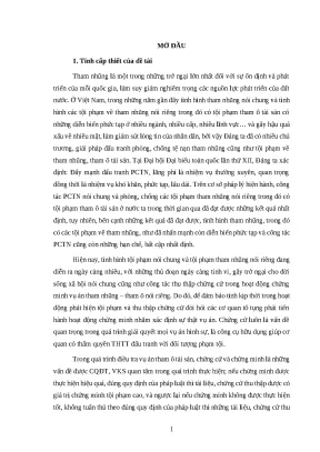 Luận văn ths lhstths chứng minh trong điều tra vụ án tham ô tài sản từ thực tiễn thành phố hồ chí minh