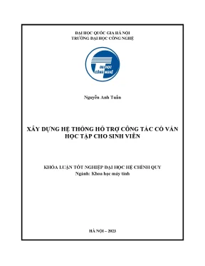 Xây dựng hệ thống hỗ trợ công tác cố vấn học tập cho sinh viên
