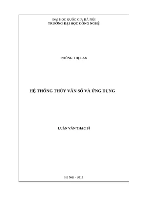 Luận văn hệ thống thủy vân số và ứng dụng