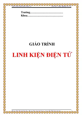 Giáo trìnhlinh kiện điện tử