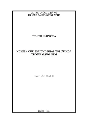 Luận văn nghiên cứu phương pháp tối ưu hóa trong mạng gsm