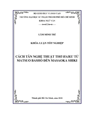 Khóa luận cách tân nghệ thuật thơ haiku từ matsuo basho đến masaoka shiki