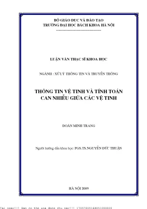 Thông tin vệ tinh và phần mềm tính toán an nhiễu giữa các vệ tinh