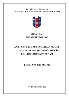 Ảnh hưởng khi áp dụng chuẩn mực kế toán quốc tế doanh thu đối với các doanh nghiệp tại việt nam