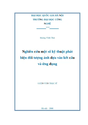Luận văn nghiên cứu một số kỹ thuật phát hiện đối tượng ảnh dựa vào kết cấu và ứng dụng