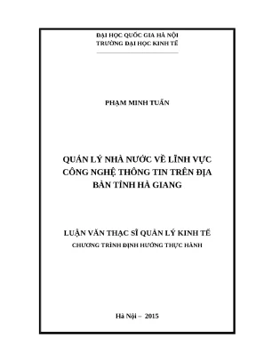 Luận văn quản lý nhà nước đối với hoạt động đầu tư từ ngân sách nhà nước tại huyện xín mần tỉnh hà giang
