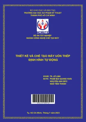 Thiết kế và chế tạo máy uốn thép định hình tự động