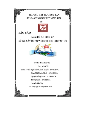 Tiểu luận báo cáo môn đồ án cdio 347 đề tài xây dựng website tìm phòng trọ