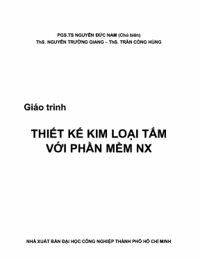 Giáo trình thiết kế kim loại tấm với phần mềm nx iuh