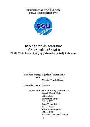 Báo cáo đồ án công nghệ phần mềm