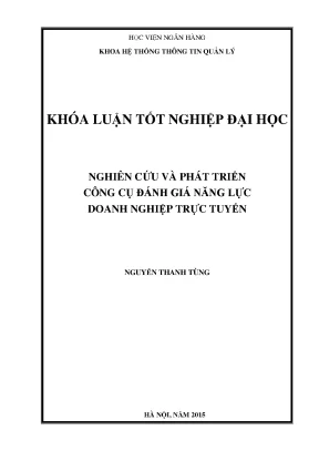 Nghiên cứu và phát triển công cụ đánh giá năng lực doanh nghiệp trực tuyến