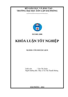 Đồ án tốt nghiệp ngành văn hóa du lịch khai thác festival trà thái nguyên phục vụ phát triển du lịch