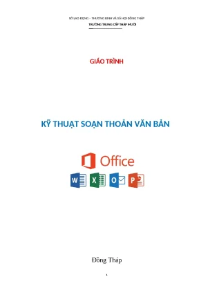 Giáo trình kỹ năng soạn thảo văn bản