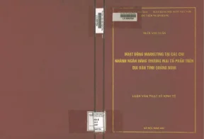 Hoạt động marketing tại các chi nhánh ngân hàng thương mại cổ phần trên địa bàn tỉnh quảng ninh