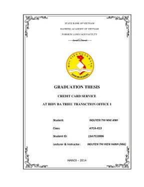 Credit card service at bidv ba trieu transaction office 1 graduation thesis
