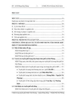Chỉnh trang tuyến phố đinh tiên hoàng quận hồng bàng thành phố hải phòng