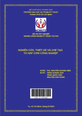 Nghiên cứu thiết kế và chế tạo tủ hấp cơm công nghiệp