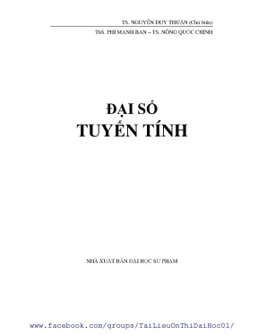 Đại số tuyến tính nguyễn duy thuậnn