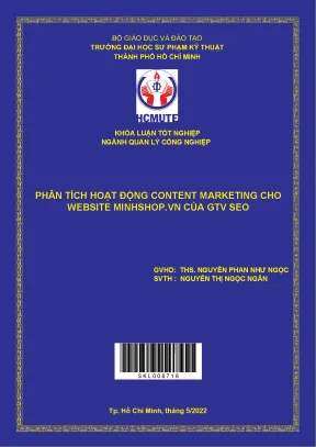 Phân tích hoạt động content marketing cho website minhshop vn của gtv seo