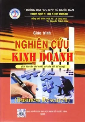 Giáo trình nghiên cứu kinh doanh lê công hoa nguyễn thành hiếu