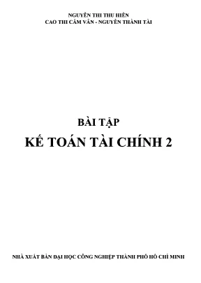 Bài tập kế toán tài chính 2 iuh