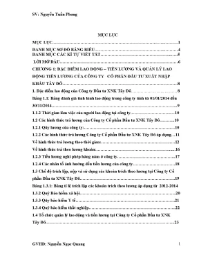 Hoàn thiện kế toán tiền lương và các khoản trích theo lương tại công ty cổ phần đầu tư xnk tây đô