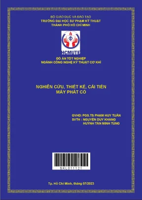 Nghiên cứu thiết kế cải tiến máy phát cỏ