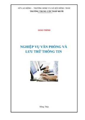 Giáo trình nghiệp vụ văn phòng và lưu trữ thông tin