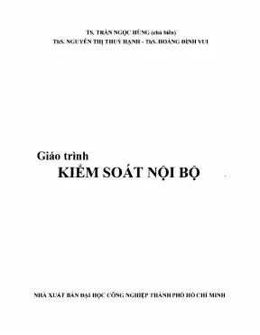 Giáo trình kiểm soát nội bộ iuh