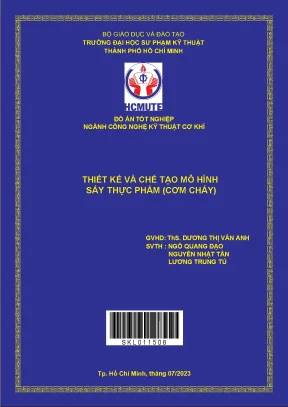Thiết kế và chế tạo mô hình sấy thực phẩm