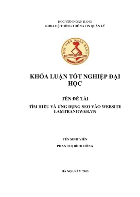 Tìm hiểu và ứng dụng seo vào website lamtrangweb vn