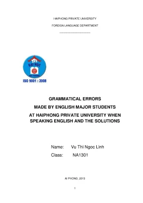 At haiphong private university when speaking english and the solutions