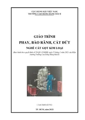 Giáo trình phay bào rãnh cắt đứt nghề cắt gọt kim loại