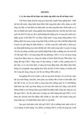 Luận văn ths qlc đào tạo bồi dưỡng công chức các cơ quan chuyên môn thuộc ubnd huyện phú giáo tỉnh bình dương
