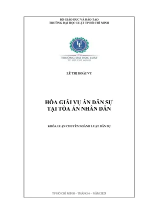 Hòa giải vụ án dân sự tại tòa án nhân dân