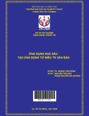 Ứng dụng học sâu tạo ảnh động từ miêu tả văn bản
