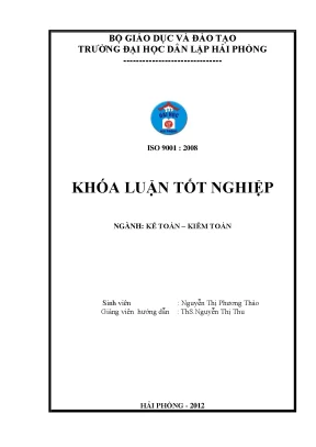 Hoàn thiện tổ chức kế toán bán hàng và xác định kết quả bán hàng tại công ty cổ phần thương mại và dịch vụ kỹ nghệ hàng hải