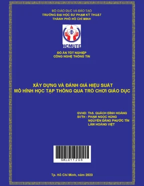 Xây dựng và đánh giá hiệu suất mô hình học tập thông qua trò chơi giáo dục