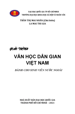 Giáo trình văn học dân gian việt nam dùng cho sinh viên nước ngoài