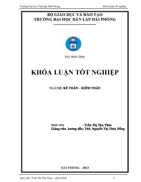 Hoàn thiện tổ chức công tác kế toán vốn bằng tiền tại công ty tnhh một thành viên huy ngọc