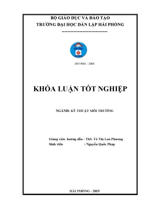 Thiết kế bãi lọc trồng cây dòng chảy ngang xử lý nước thải sinh hoạt