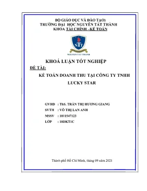 Kế toán doanh thu tại công ty tnhh lucky star