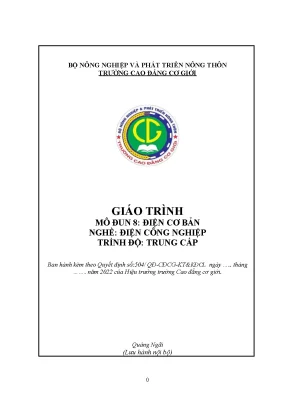 Giáo trình điện cơ bản nghề điện công nghiệp trung cấp