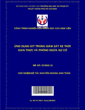 Luận văn thạc sĩ ứng dụng iot trong giám sát xe thời gian thực và phòng ngừa sự cố