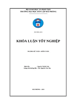 Luận văn hpu hoàn thiện công tác kế toán doanh thu chi phí và xác định kết quả kinh doanh tại công ty hnhh phát triển và dịch vụ du lịch hướng dương