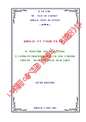 Thực trạng công tác kế toán thuế giá trị gia tăng tại công ty tnhh mtv thương mại và xây dựng đại quý